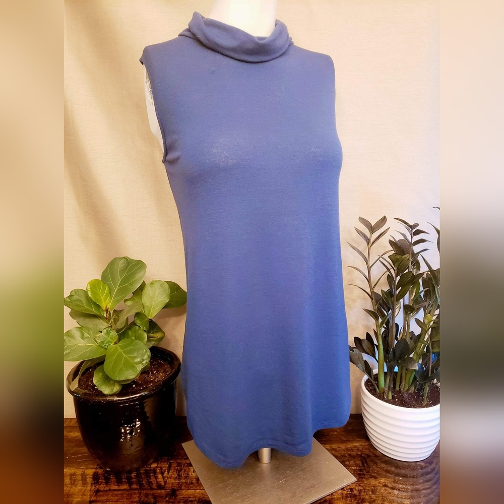 Sleevless turtleneck tunic